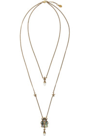 Alexander McQueen - Collier doré Beetle