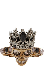 Alexander McQueen - Gold & Silver Queen Ring