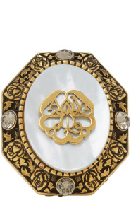 Alexander McQueen - Gold Charm Seal Ring