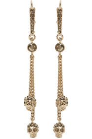 Alexander McQueen - Gold Skull Chain Earrings