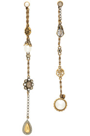 Alexander McQueen - Gold Signature Chain Drop Earrings