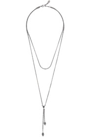 Alexander McQueen - Collier argent Double-Chain Skull