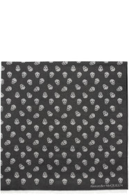 Alexander McQueen - Black Woven Skull Scarf
