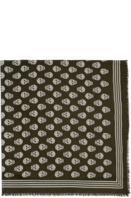 Alexander McQueen - Khaki & Beige Biker Scarf