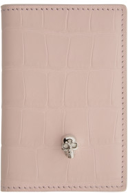 Alexander McQueen - Pink Croc Skull Pocket Organizer