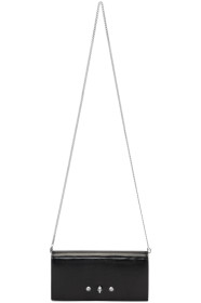 Alexander McQueen - Sac embossé façon lézard noir Wallet On Chain