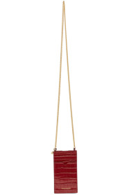 Alexander McQueen - レッド クロコ フォン ケース