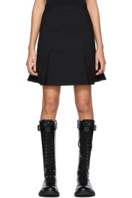 Alexander McQueen - Black Peplum Mini Skirt