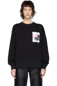 Alexander McQueen - Black Floral Sweatshirt