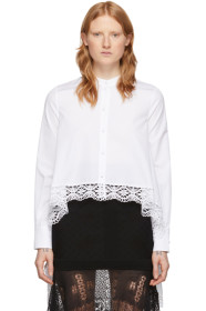 Alexander McQueen - White Cotton Lace Shirt