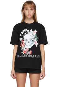 Alexander McQueen - ブラック Romantic スカル T シャツ
