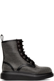 Alexander McQueen - Black Studded Boots