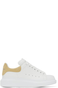 Alexander McQueen - SSENSE Exclusive White & Yellow Oversized Sneakers