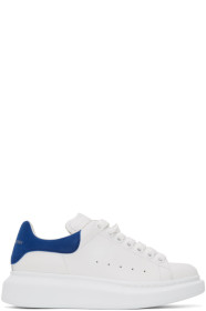 Alexander McQueen - White & Blue Oversized Sneakers