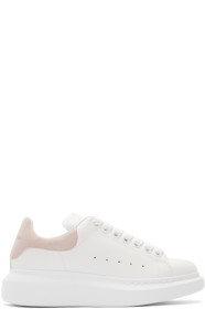 Alexander McQueen - White & Pink Oversized Sneakers