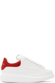 Alexander McQueen - White & Red Oversized Sneakers