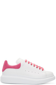 Alexander McQueen - White & Pink Oversized Sneakers