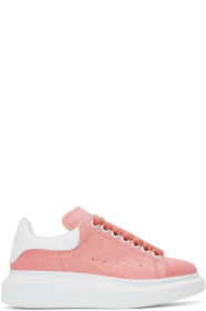 Alexander McQueen - Pink Sparkle Oversized Sneakers