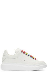Alexander McQueen - White Rainbow Hardware Oversized Sneakers