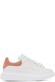 Alexander McQueen - SSENSE Exclusive White & Pink Oversized Sneakers