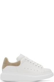 Alexander McQueen - SSENSE Exclusive White & Grey Oversized Sneakers