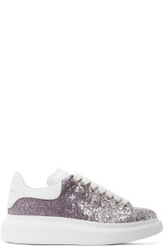 Alexander McQueen - シルバー & パープル グリッター オーバーサイズ スニーカー