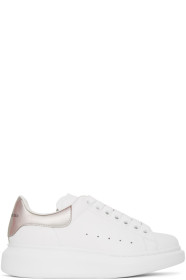 Alexander McQueen - White & Iridescent Oversized Sneakers