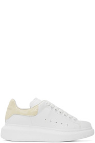 Alexander McQueen - White & Off-White Croc Oversized Sneakers