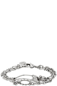 Alexander McQueen - シルバー セーフティ ピン ブレスレット