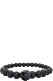 Alexander McQueen - 黑色 Ball Skull 手链
