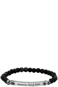 Alexander McQueen - 黑色 Skull & Beads 手链