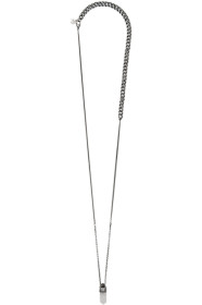 Alexander McQueen - Silver Quartz Pendant Necklace