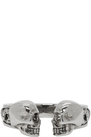 Alexander McQueen - Bague argentée Skull