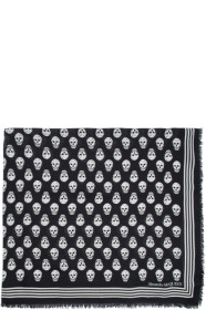 Alexander McQueen - Black & White Biker Scarf