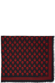 Alexander McQueen - Black & Red Biker Scarf