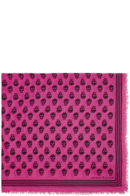Alexander McQueen - Pink & Black Biker Scarf
