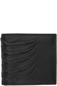 Alexander McQueen - Portefeuille noir Rib Cage