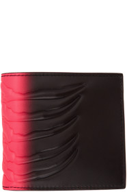 Alexander McQueen - Black & Pink Rib Cage Wallet