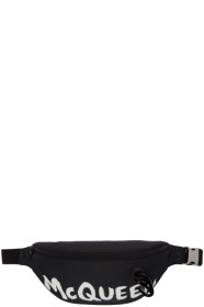 Alexander McQueen - Sac-ceinture noir Oversized Graffiti