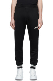 Alexander McQueen - Pantalon de survêtement à logo brodé noir