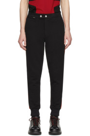 Alexander McQueen - Black & Red Jogger Lounge Pants
