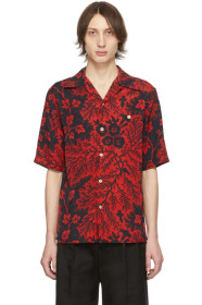 Alexander McQueen - ブラック & レッド クリーパー ボウリング シャツ