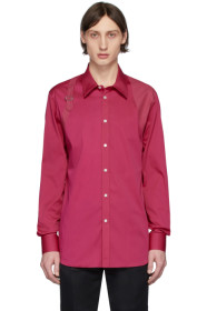 Alexander McQueen - Chemise rose Harness