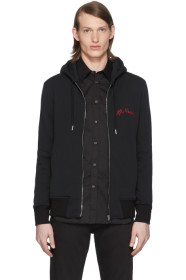 Alexander McQueen - ブラック ビンテージ ループバック フーディ