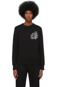 Alexander McQueen - Black Skull Flower Sweatshirt