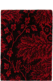 Alexander McQueen - Red & Black Ivy Creeper Towel