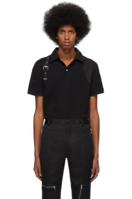 Alexander McQueen - Polo noir Harness