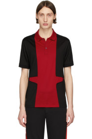 Alexander McQueen - Black & Red Panelled Polo