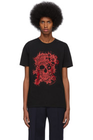 Alexander McQueen - T-shirt noir Ivy Skull