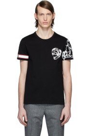 Alexander McQueen - T-shirt noir Biker